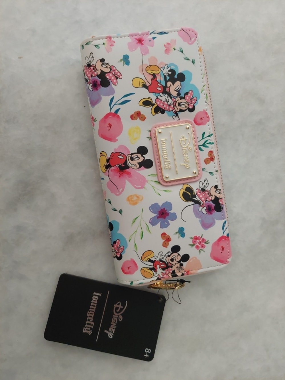 NWT Disney Loungefly zip around wallet